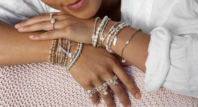 925 Sterling silver ball bracelets