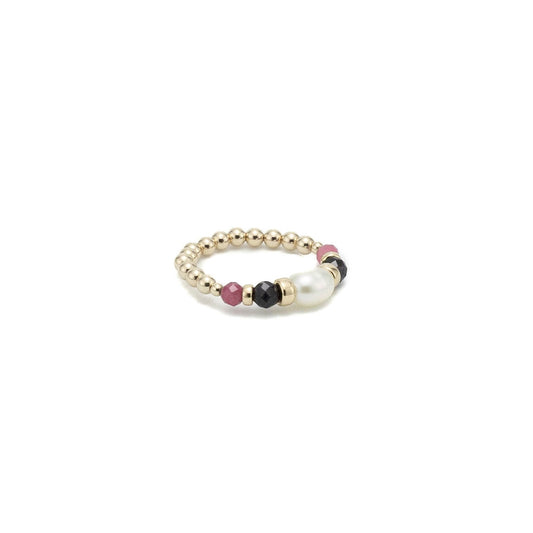 14k gold, Tourmaline and Sapphire ring