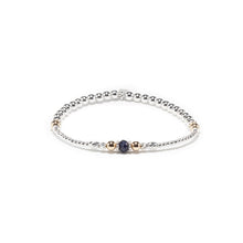 Load image into Gallery viewer, Luxury Sapphire and 14k Gold Stacking Bracelet