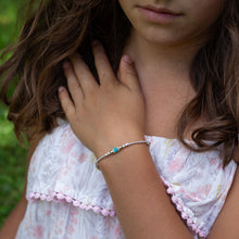 Load image into Gallery viewer, Mini Ocean Blue Amazonite girl&#39;s bracelet