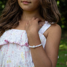 Load image into Gallery viewer, Dazzling Rose Quartz girl&#39;s bracelet