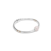 Load image into Gallery viewer, Romantic Rose Quartz stacking girl&#39;s bracelet