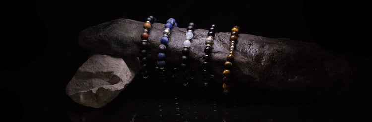 Mens sterling silver bead bracelets 