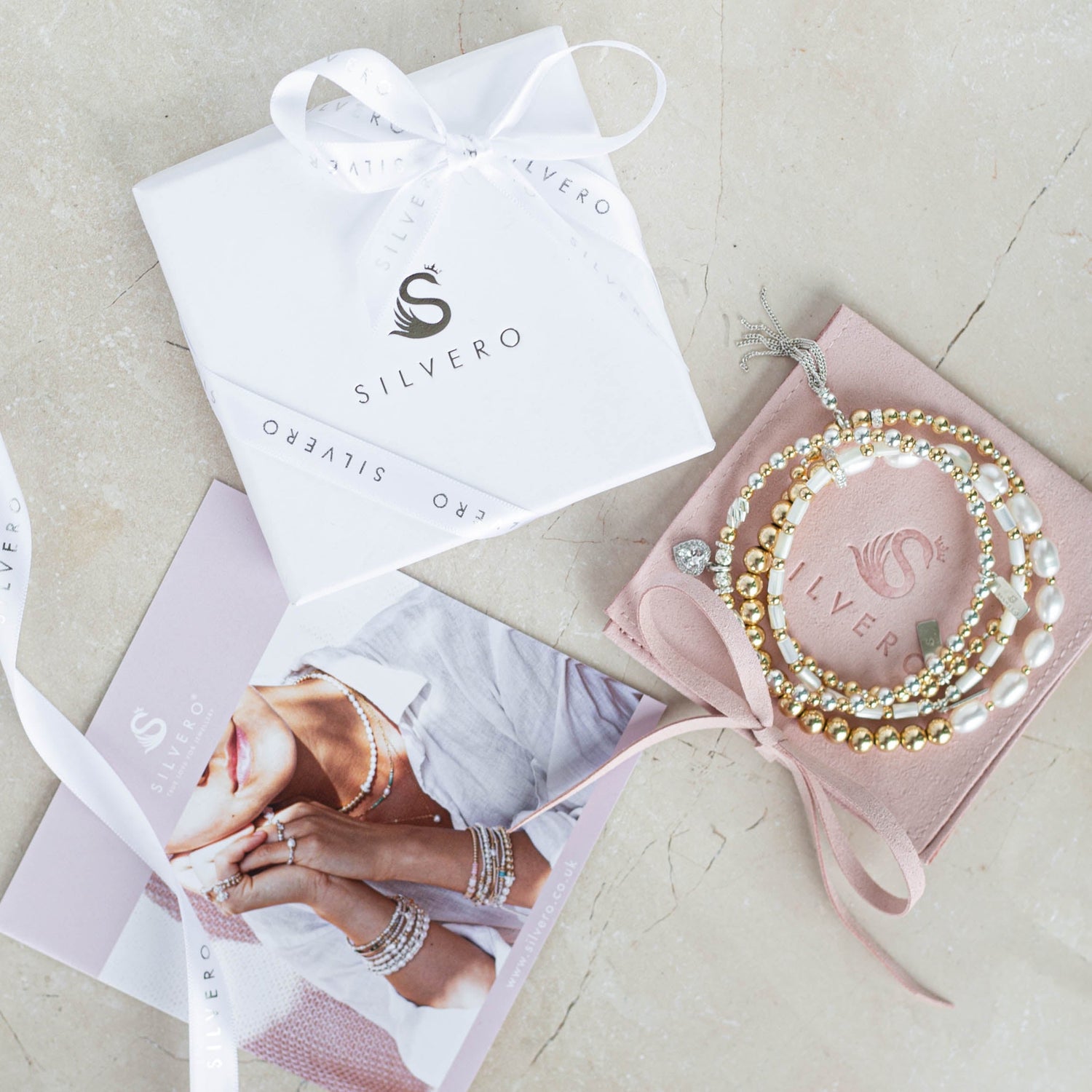 Sterling silver stacking bracelets for women