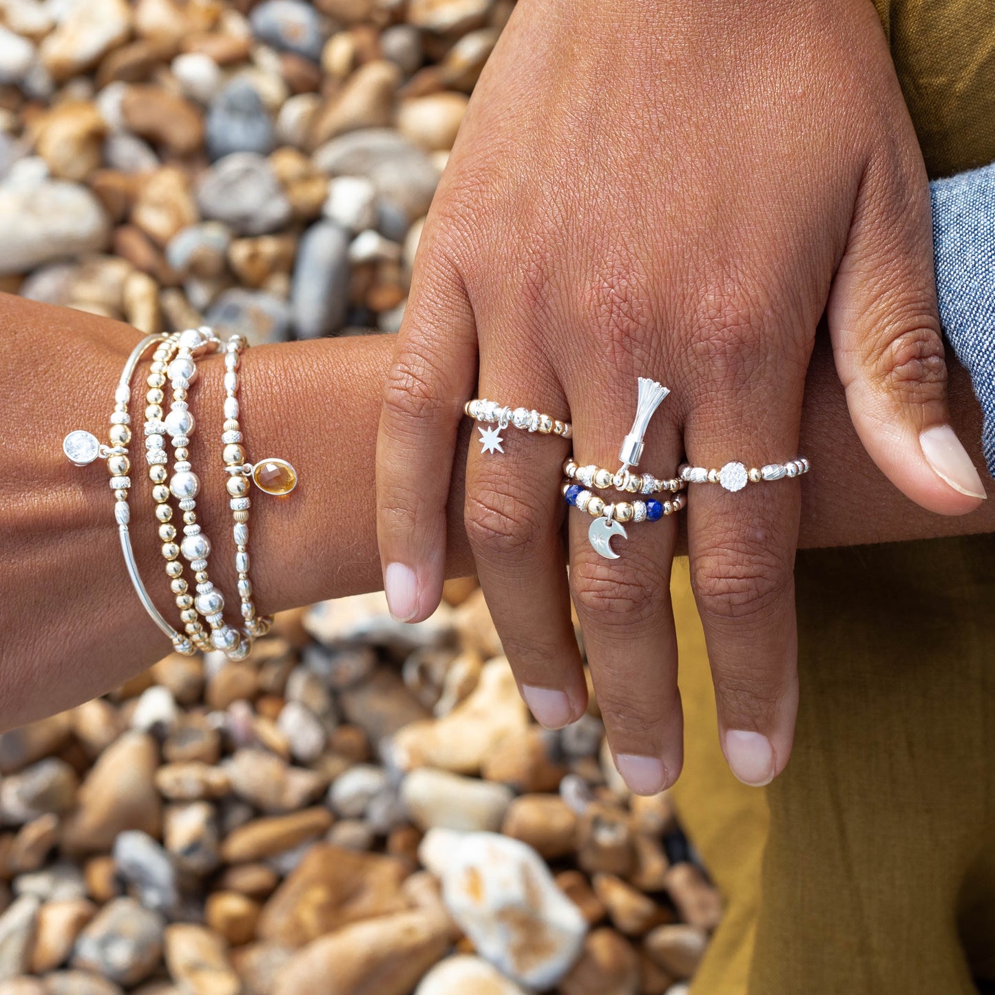 Sofi Stacking ring with Cubic Zirconia stones