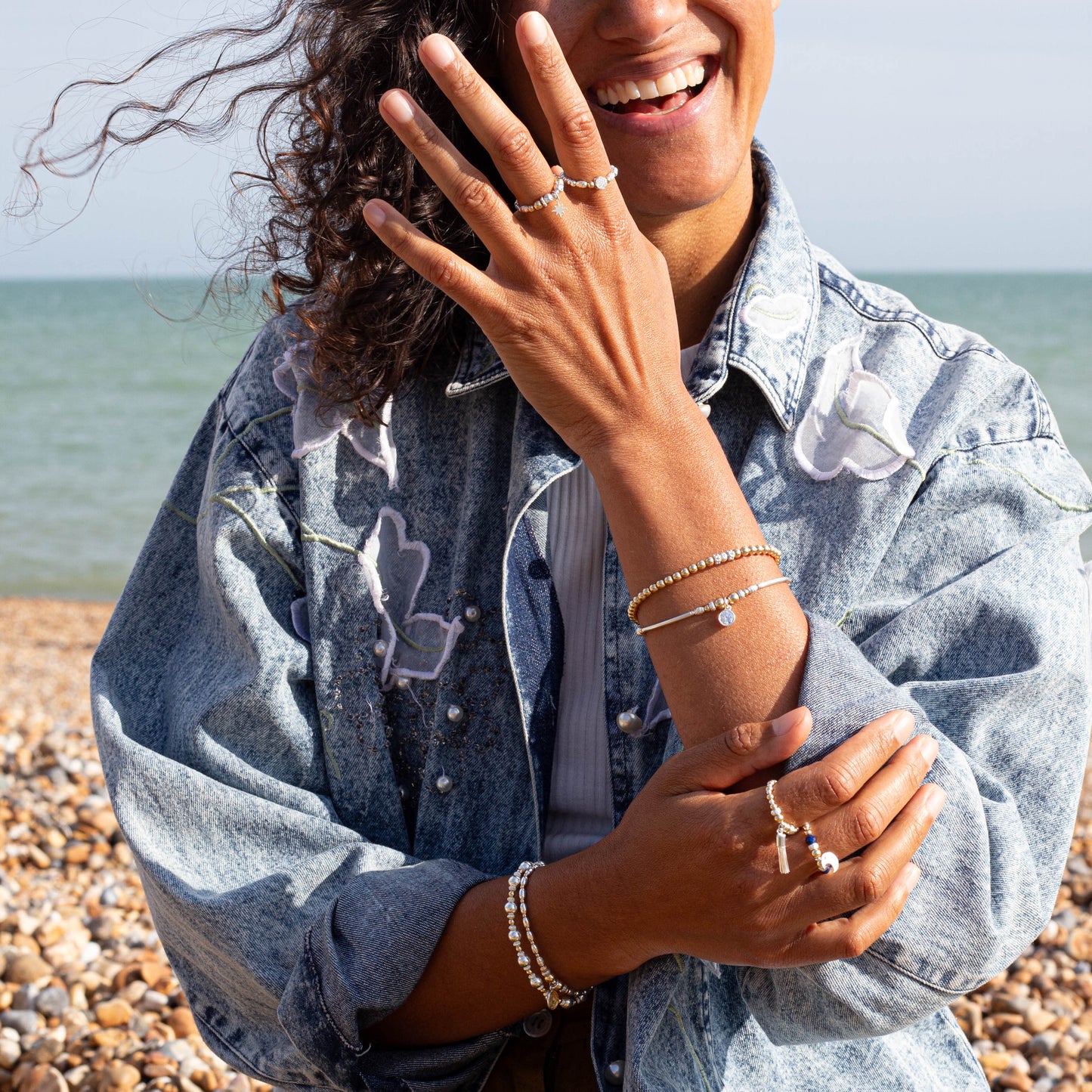 Sofi Stacking ring with Cubic Zirconia stones