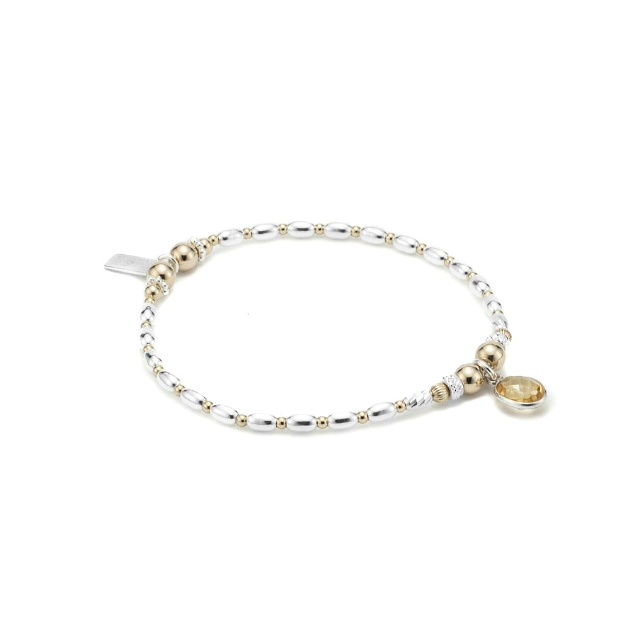 Luxury Citrine bracelet with 14-karat gold