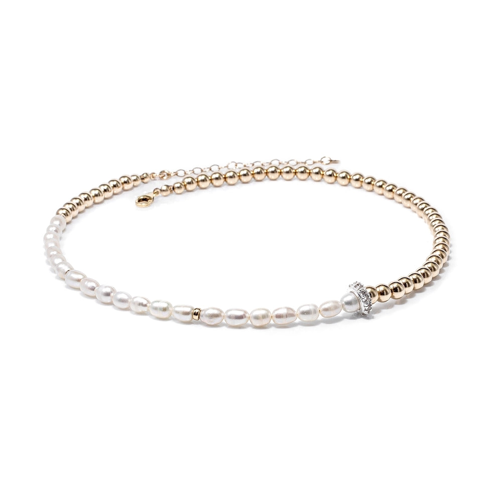 Luxury 14k Gold Filled Freshwater pearl choker necklace