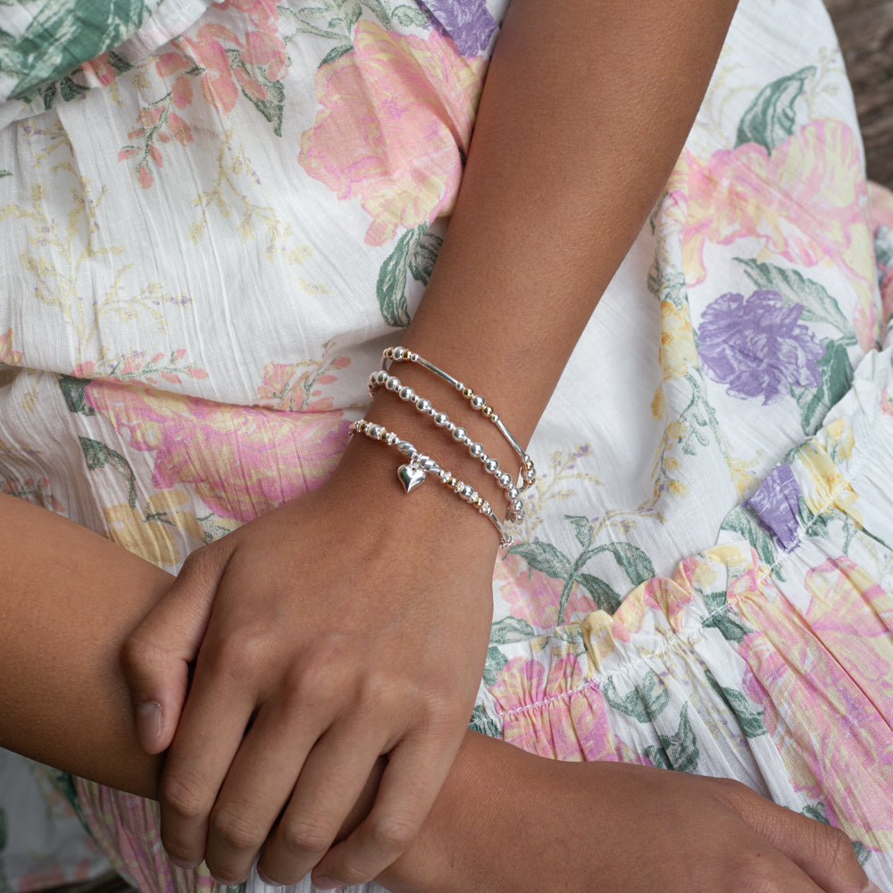 Fashionable 925 sterling silver balls bracelet