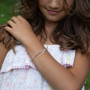 Little Swallow silver girl's bracelet