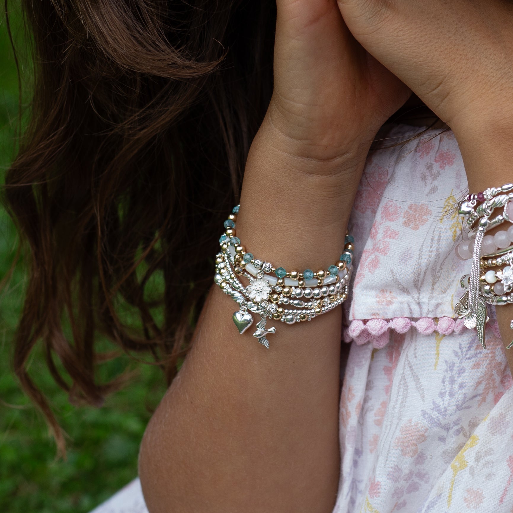 Little Swallow silver girl's bracelet