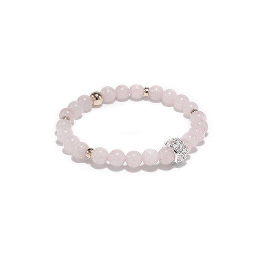 Dazzling Rose Quartz girl's bracelet