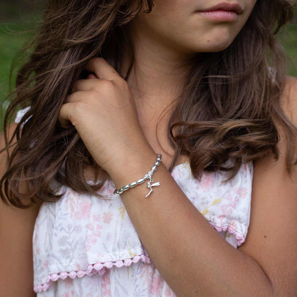 Magical Fairy girl's silver bracelet