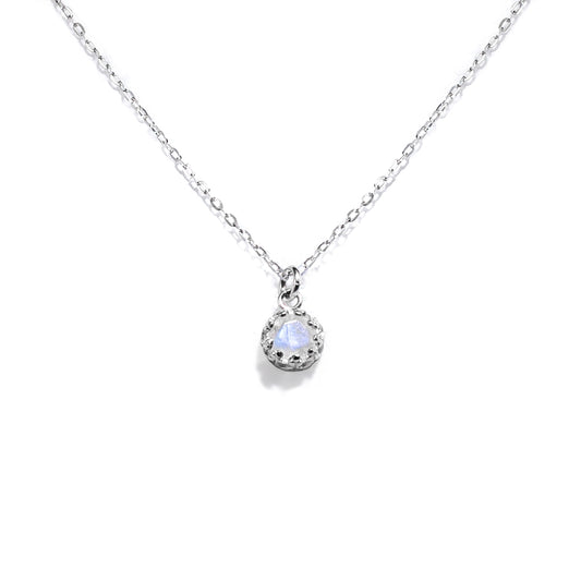 Moonstone 925 silver elegant necklace