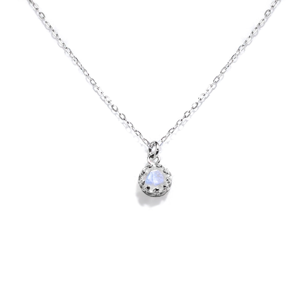 Moonstone 925 silver elegant necklace
