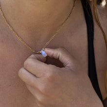 Load image into Gallery viewer, Luxurious 14k gold filled link necklace with Moonstone gemstone