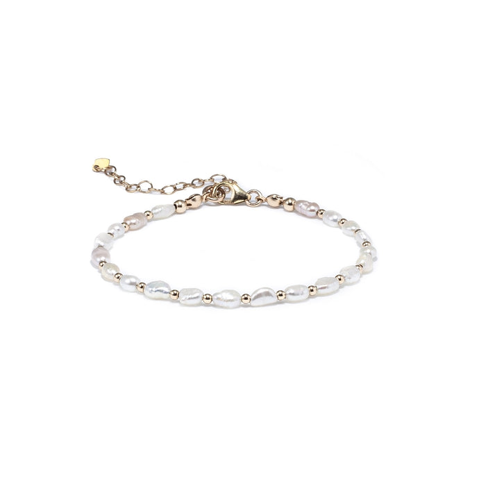 Elegant Freshwater pearl 14k gold filled bracelet