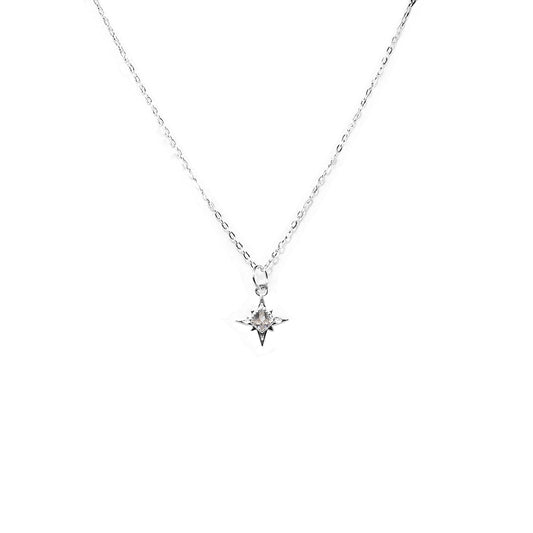 North Star 925 silver delicate necklace