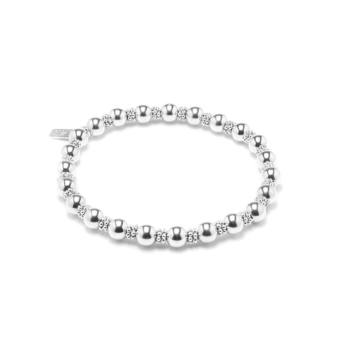 Elegant Lace 925 sterling silver stacking bracelet