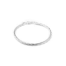 Load image into Gallery viewer, Luxury Italian twisted 925 sterling silver bracelet