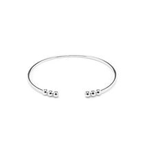 Load image into Gallery viewer, Minimalist ball 925 sterling silver bangle/cuff