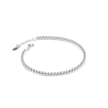 Load image into Gallery viewer, Delicately elegant silver ball stacking bracelet - adjustable