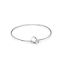 Load image into Gallery viewer, Friendship Knot 925 sterling silver bangle