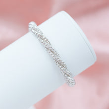 Load image into Gallery viewer, Luxury twisted chain 925 sterling silver bracelet - XS size