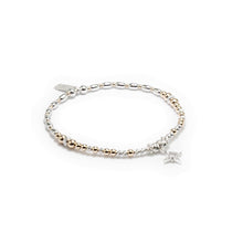 Load image into Gallery viewer, Aster stacking bracelet with Cubic Zirconia stone