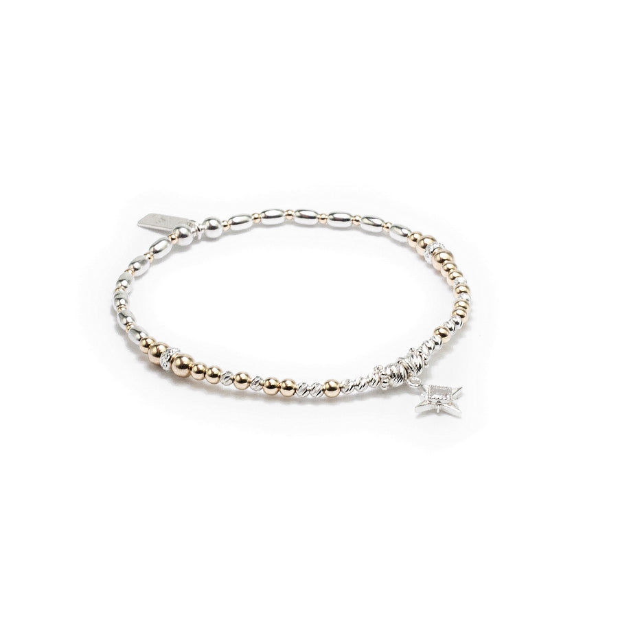 Aster stacking bracelet with Cubic Zirconia stone
