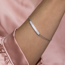 Load image into Gallery viewer, Luxury 925 sterling silver bracelet full of Cubic Zirconia stones - Rhodium plated