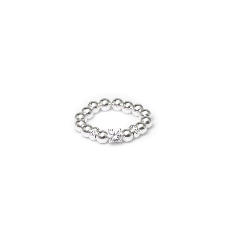 Grace stacking ring with Cubic Zirconia